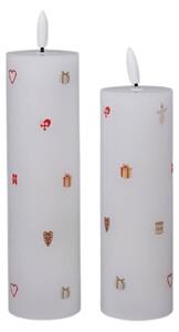 LED sviečka Christmas Holidays Ø 5 cm – sada 2 ks