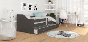 Detská posteľ so zásuvkou SWEET - 180x80 cm - šedá