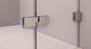 Polysan FORTIS EDGE sprchové dvere bez profilu 900mm, číre sklo, pravé