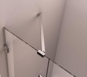 Polysan FORTIS EDGE sprchové dvere bez profilu 900mm, číre sklo, ľavé