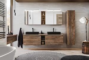 CMD Via Domo - Kúpeľňová skrinka pod umývadlo Santa Fe Oak - hnedá - 60x46x46 cm