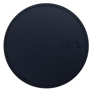 Miiko Design Podtácok 10cm, recyklovaná koža / čierny