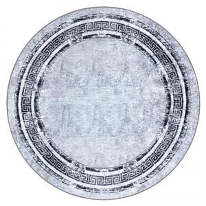 Koberec MIRO 51254.802 mramor / grécky, sivý / čierny kruh