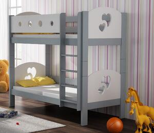 Detská poschodová posteľ z masívu VIKI (4) - 160x80 cm