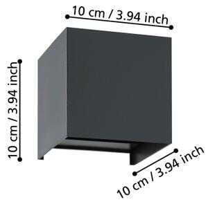 Eglo 901049 - LED Nástenné svietidlo VALMONTONE 2xLED/1,5W/230V 3000K čierna