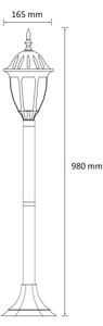 Vonkajšia lampa FLORENCJA 1xE27/20W/230V IP43