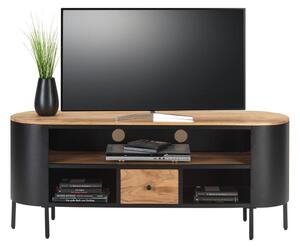 TV DIEL, akácia, čierna, farby akácie, 145/60/40 cm Ambia Home - Obývacie zostavy