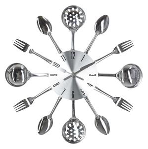 ATMOSPHERA Nástenné hodiny Cutlery, chrómová