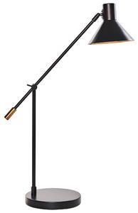 Stolná lampa čierna kov železo nastaviteľné tienidlo a rameno moderný štýl obývačka spálňa kancelária