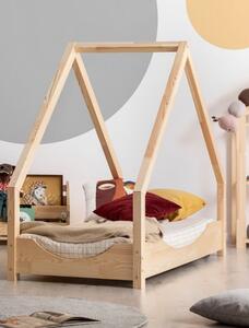 Detská Domčekové posteľ z masívu LOCA E - 160x70 cm