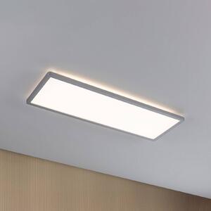 Paulmann LED panel Atria Shine v chrómovej farbe, dĺžka 56 cm, IP44, Chrómová / strieborná, Pracovňa / Kancelária, Plast, Moderný, Stropné svetlo