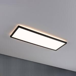 Paulmann LED panel Atria Shine, čierny, dĺžka 56 cm, IP44, Čierna, Pracovňa / Kancelária, Plast, Moderný, Stropné svetlo