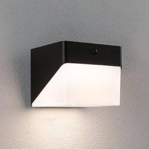 Paulmann Nástenné svetlo LED Lioren, 230 V + Solar, čierna, 17 cm, Čierna, Plast, Moderný, Nástenné svietidlo