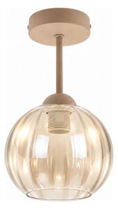 BRILAGI - LED Prisadený luster R GLASS 1xE27/60W/230V pr. 18cm béžová/dymovo béžová