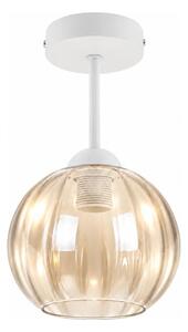BRILAGI - LED Prisadený luster R GLASS 1xE27/60W/230V pr. 18 cm biela/dymová béžová