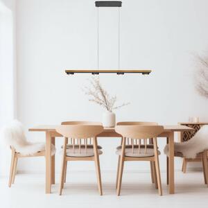 Buschwerk LED závesné svietidlo HerzBlut Beam, olejovaný dub, stmievateľné, Svetlé drevo, Obývacia izba / jedáleň, kov, Moderný, Závesné svietidlo