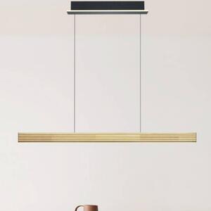 Buschwerk LED lištové svietidlo HerzBlut Groove, drevo, stmievateľné, Svetlé drevo, Obývacia izba / jedáleň, kov, Moderný, Závesné svietidlo