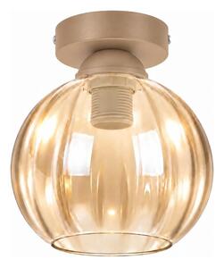 BRILAGI -LED Stropné svietidlo R GLASS 1xE27/60W/230V priemer 18 cm béžová/dymová béžová