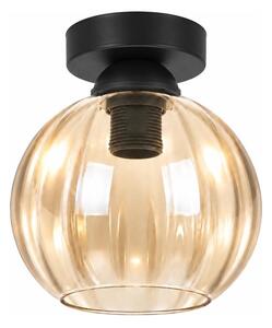 BRILAGI - LED stropné svietidlo R GLASS 1xE27/60W/230V pr. 18cm čierna/dymovo-béžová