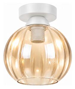 BRILAGI - LED Stropné svietidlo R GLASS 1xE27/60W/230V pr. 18 cm biela/dymovo-béžová