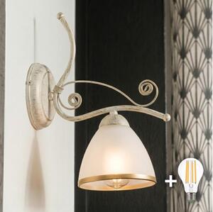 Brilagi - LED nástenné svietidlo ANTICO 1xE27/60W/230V biela patina