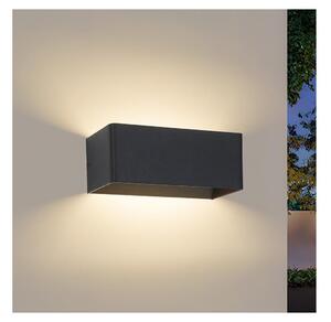 Brilagi - LED vonkajšie nástenné svietidlo DONNANI LED/7W/230V 20 cm čierne IP44