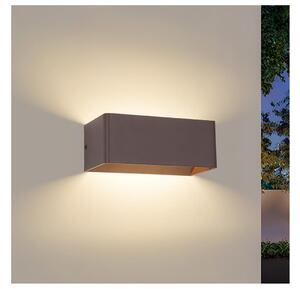 Brilagi - LED Vonkajšie nástenné svietidlo DONNANI LED/7W/230V 20 cm hnedá IP44