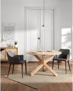 Stôl z dubového dreva Kave Home Nori, ⌀ 120 cm