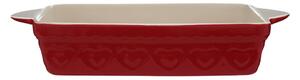 Červená zapekacia misa Premier Housewares Sweet Heart, 20 × 35 cm