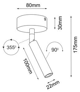 Brosline 2283 - Bodové svietidlo POINT 1xG9/2,5W/230V biela