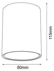 Brosline 1255 - Bodové svietidlo POINT 1xGU10/10W/230V biela