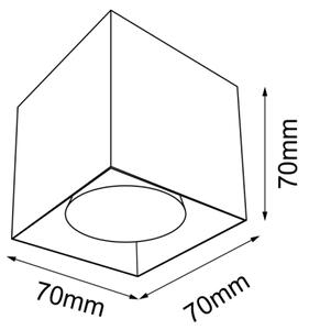 Brosline 1074 - Bodové svietidlo CAGE 1xGU10/10W/230V čierne