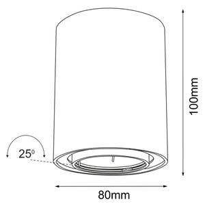 Brosline 1259 - Bodové svietidlo POINT 1xGU10/10W/230V biele