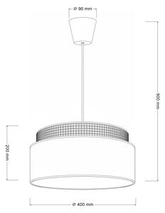 Brilagi - Luster na lanku PADOVA 1xE27/60W/230V pr. 40 cm krémový