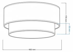 Brilagi - LED stropné svietidlo BOHO ECO 1xE27/10W/230V pr. 40 cm krémové