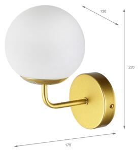 Brilagi - Nástenná lampa MALIVA 1xE14/15W/230V zlatá/biela