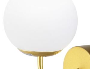 Brilagi - Nástenná lampa MALIVA 1xE14/15W/230V zlatá/biela