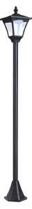 OUTSUNNY Záhradná solárna lampa PATH LIGHT 15 x 15 x 120 cm čierna