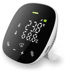 Nedis WIFISA20CBK-Inteligentný monitor kvality ovzdušia s LED displejom SmartLife Wi-Fi