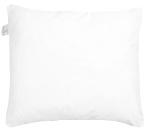 Vankúš biely poťah z mikrovlákna polyesterová výplň 80 x 80 cm vysoký profil spálňa