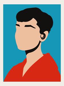 Ilustrácia Audrey Hepburn Minimalist Pop Art, Retrodrome