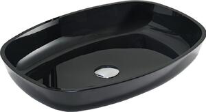 MEXEN - Araks sklenené umývadlo na dosku 54 x 39 cm - čierna - 24155470