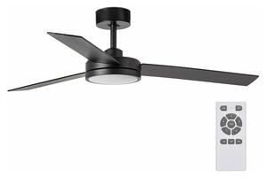 FARO Barcelona FARO 34261 - LED Stropný ventilátor BARTH LED/24W/230V čierna + DO FA34261 + záruka 3 roky zadarmo