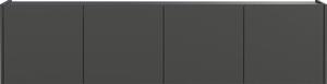 Antracitový TV stolík 183x45 cm Piana – Germania