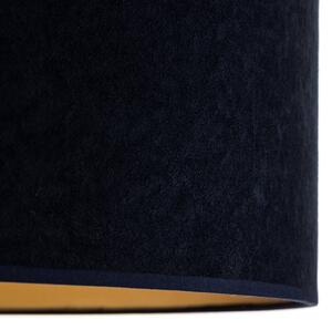 Stropné svietidlo Golden Roller Ø 60cm tmavo modrá/zlatá