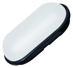 LED Svietidlo plafoniera ovál 15W 4000K čierne IP54 CABE ELWATT