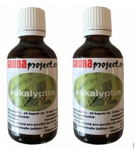 Saunaproject set esencií do sauny eucalyptus 2x50ml