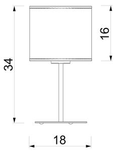 Stolová lampa ARDEN 1xE27/15W/230V béžová