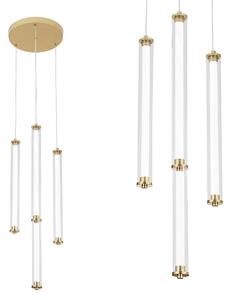 Toolight Moderné LED osvetlenie TUBE G024-4CPR zlaté
