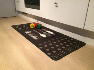 Kuchynský koberec sivý